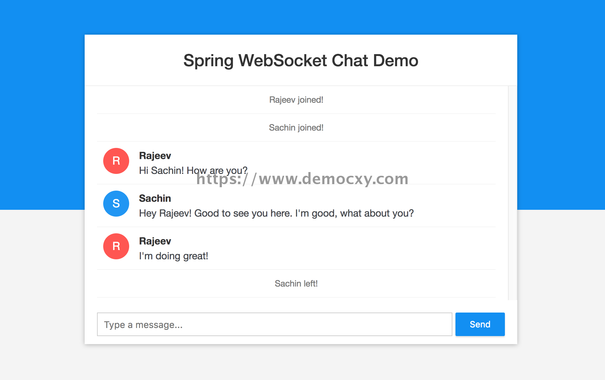 springboot整合WebSocket实例demo【javaweb毕业设计】